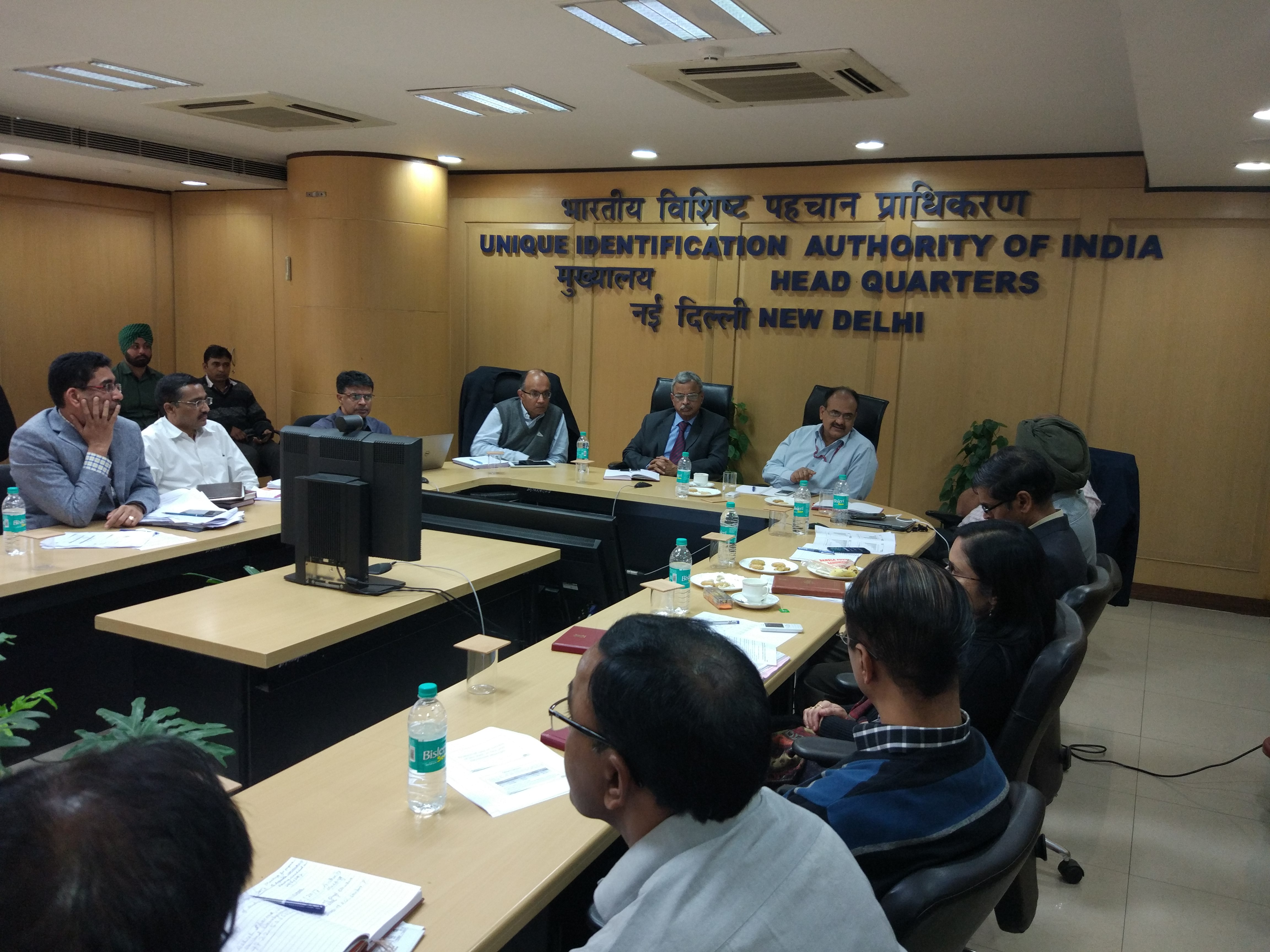 5th Aadhaar Authority Meeting in progress in Delhi HQ
