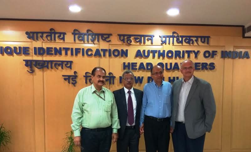 The new members of Aadhaar Authority at UIDAI HQ